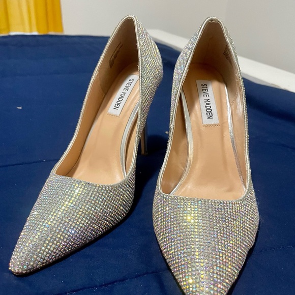 Steve Madden Rhinestone Pointed Heels - Picture 2 of 8